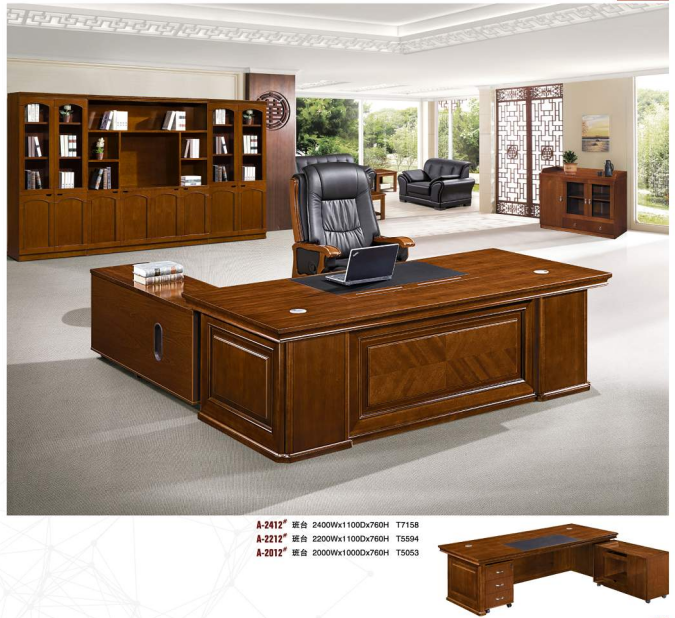 福州辦公家具-實木辦公桌系列款15